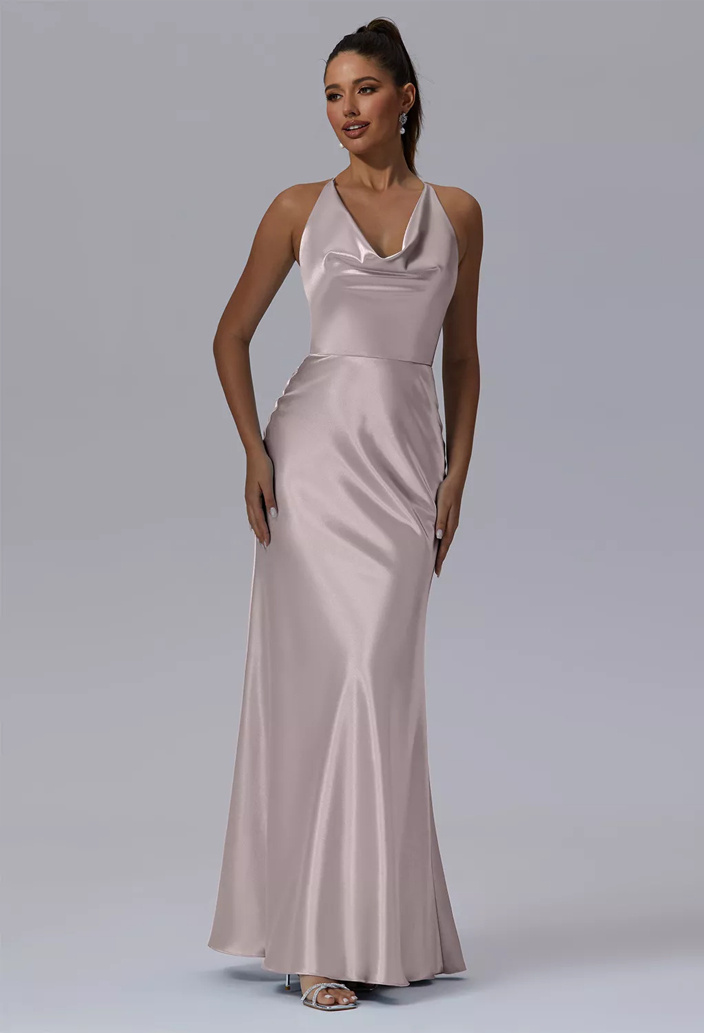 AW Maybelle Taupe  Black Tie Wedding Guest Dresses